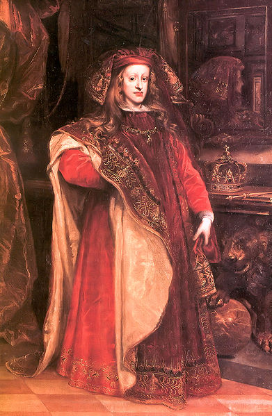 Carlos II, como Gran Maestre de la Orden del Toison de Oro